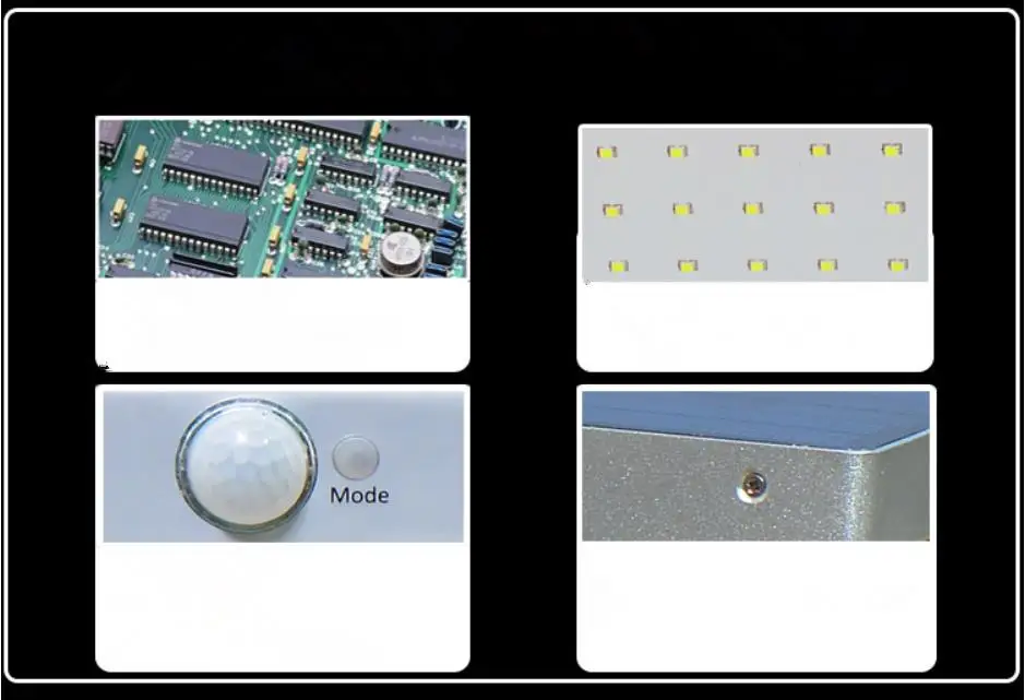 Супер яркий 48 Светодиодный светильник на солнечной батарее с датчиком движения, садовый светильник для безопасности, уличный водонепроницаемый настенный светильник