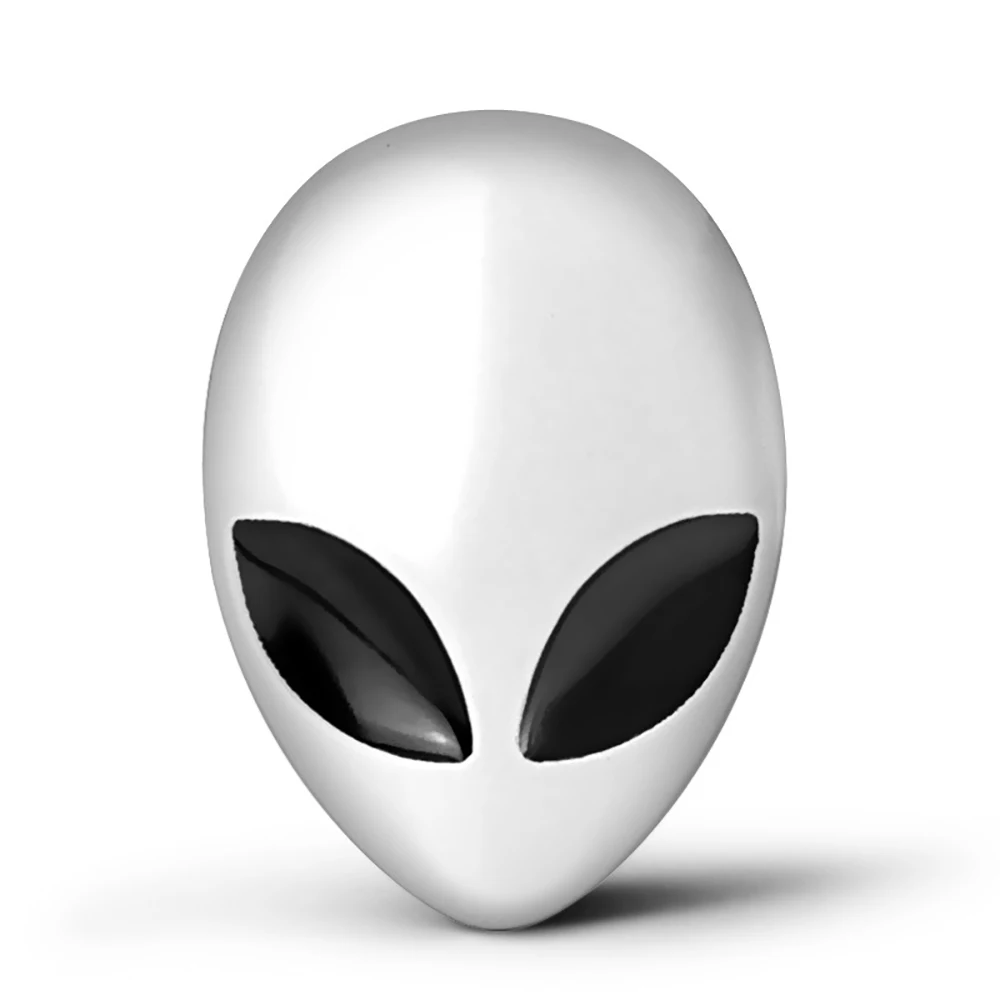 

LARATH 1pcs high-quality personality 3D Alien Metal Car Motorcycle Sticker Emblem Badge car styling stickers accessories