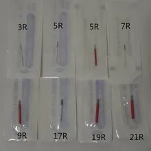 50 шт 3R 5R 7R 9R 17R 19R 21R для ручных ручек, полуперманентный макияж, ручная ручка для тумана, иглы для микроблейдинга бровей, иглы для ручек