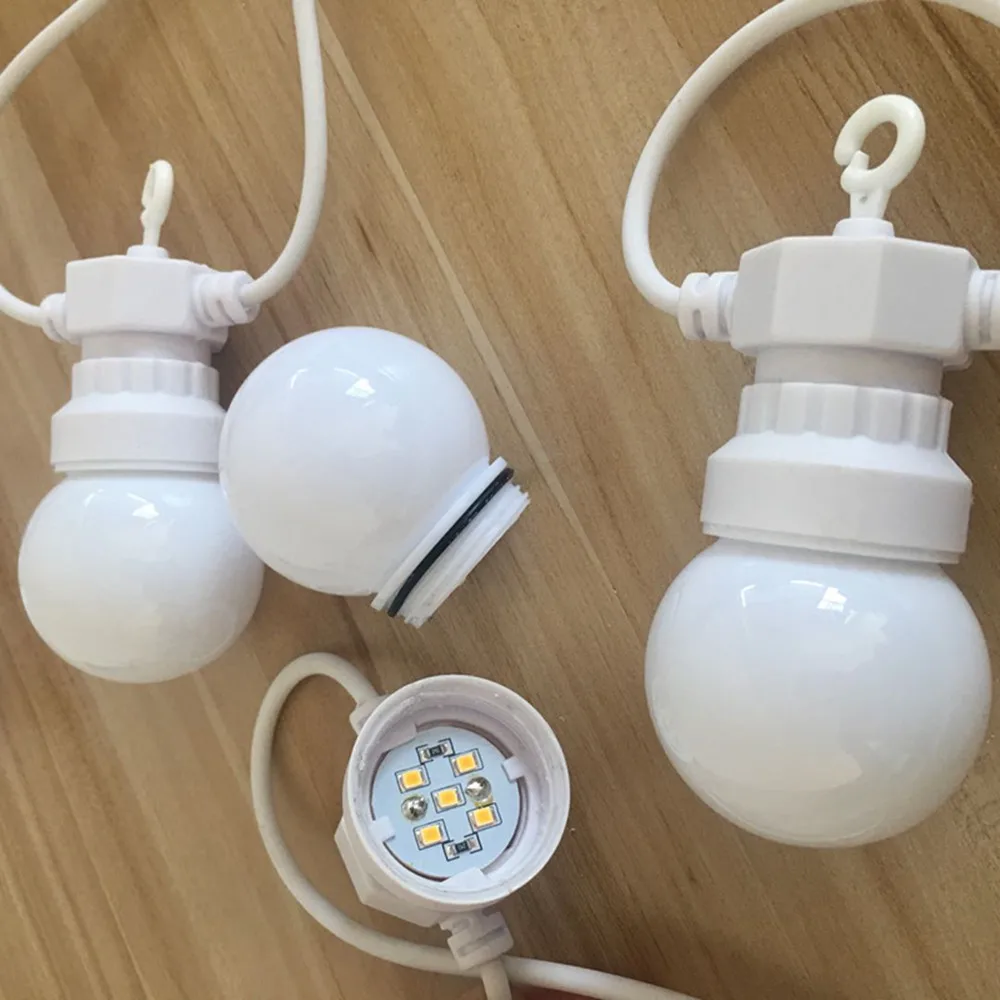 Led String Lights Decorative Lights DACHAN IP65 LED G50 Festoon Globe Bulb String Light Outdoor White String