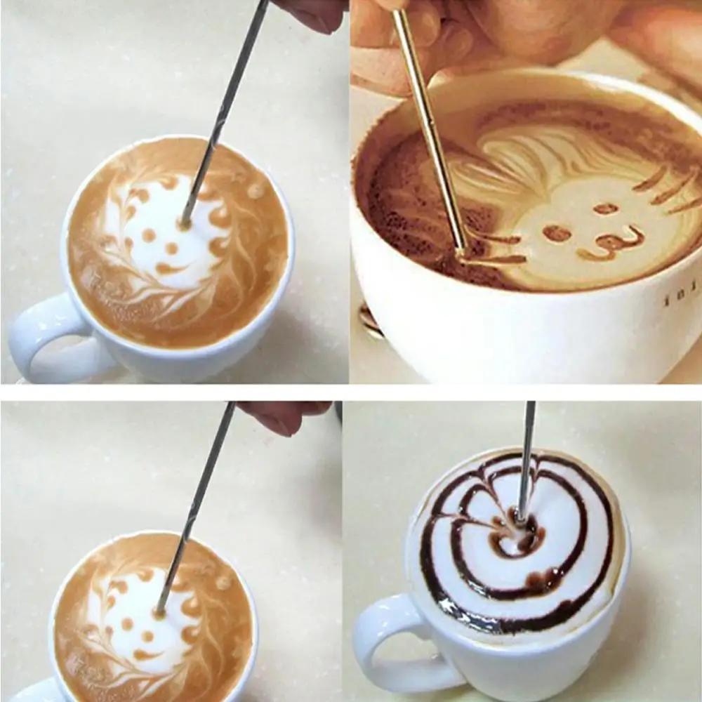 Кофе латте из нержавеющей стали искусство ручка инструмент Эспрессо машина кафе дома кухня
