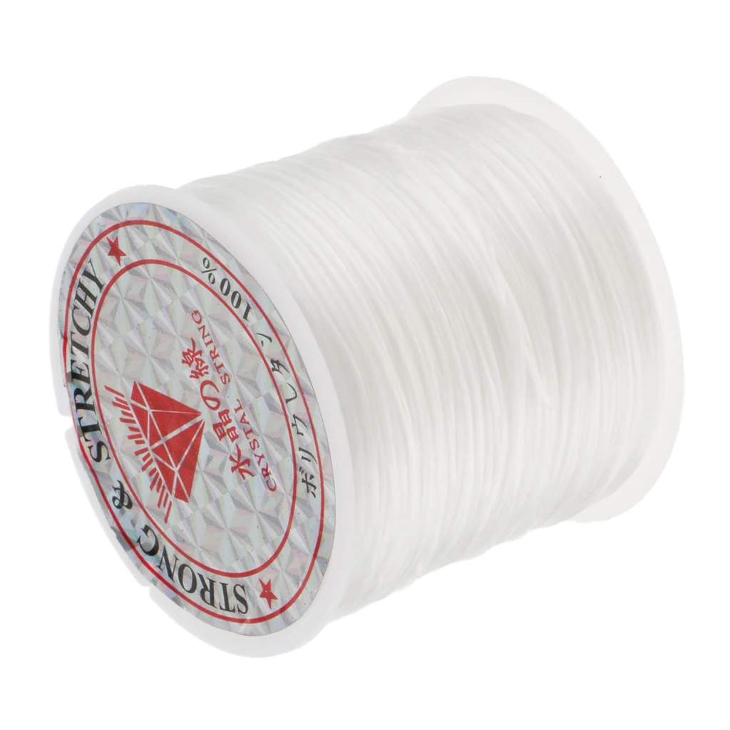 60M Hair Weaving Sewing Decoration Thread for Wig Weft Hair Extensions White