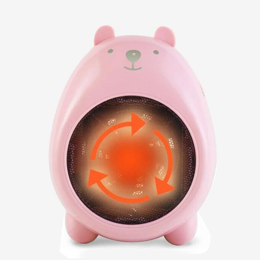 

Mini Portable Electric Air Heater Hand Fan Winter Warm Cartoons Smart Heating Home Office Children's Room Hot Fan Heating