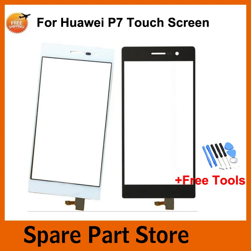 

100% Tested For Huawei P7 LCD Touch Screen Front Glass Sensor Digitizer Replacement Parts + Free Tools