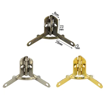 

20pcs Antique Bronze Hinge 90 Degree Angle Wooden Wine Box Small Hinge for Jewelry Box Cabinet Hinge Furniture Accessories