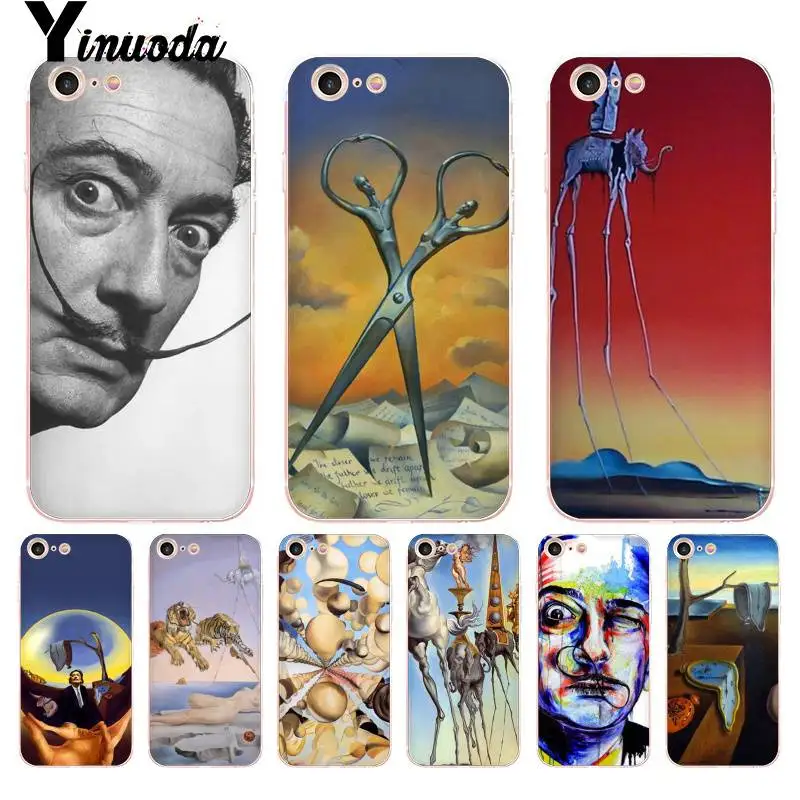 Чехол для iphone 13 7 6 X красивый чехол телефона с рисунком Сальвадора Дали сделай сам