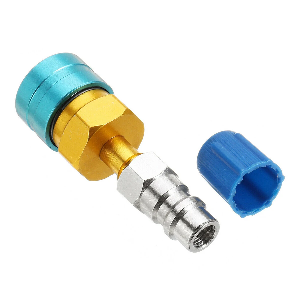 

Adapter Quick Fitting Coupler Coupler Adapters Car Air-conditioning Fitting Car Accessory R1234YF Low Side Coupler To R134a