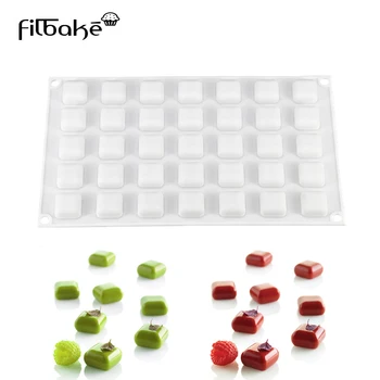 

FILBAKE 1PCS Mini Gem Shape 35 Cavity White Cake Mold DIY Baking Chocolate Dessert Cake Decorating Tools Mousse Molds 5ML