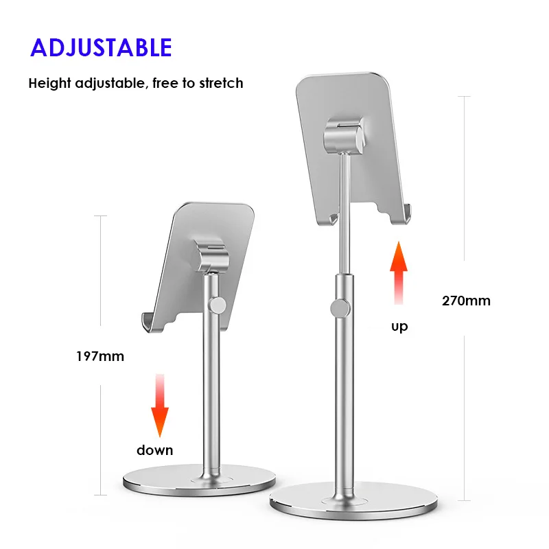 Goedkoop ARVIN Aluminium Tablet Houder Voor iPhone X iPad Air Sansung Mobiele Telefoon Verstelbare Tablet Desktop Mount Voor iPad Pro stand
