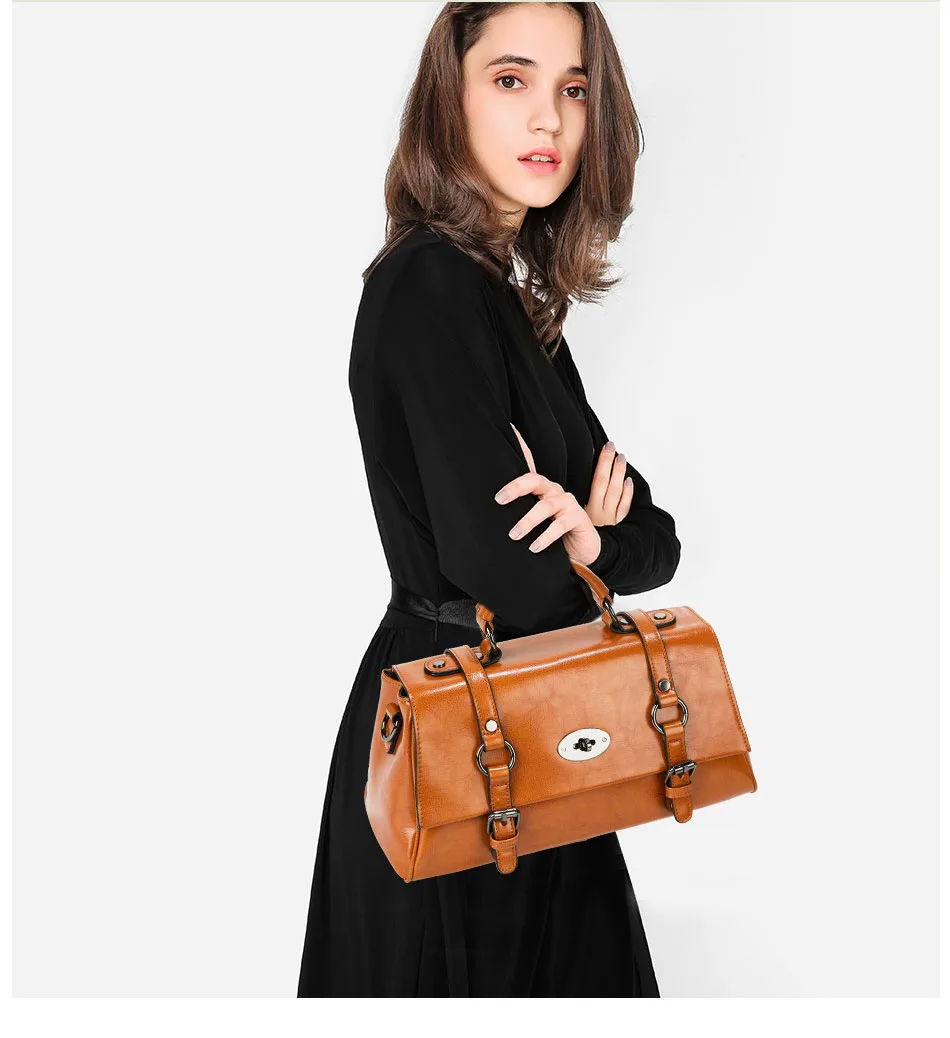 Zency модная коричневая Женская сумка из натуральной кожи, Женская Повседневная Сумка-тоут, высокое качество, женские сумки через плечо