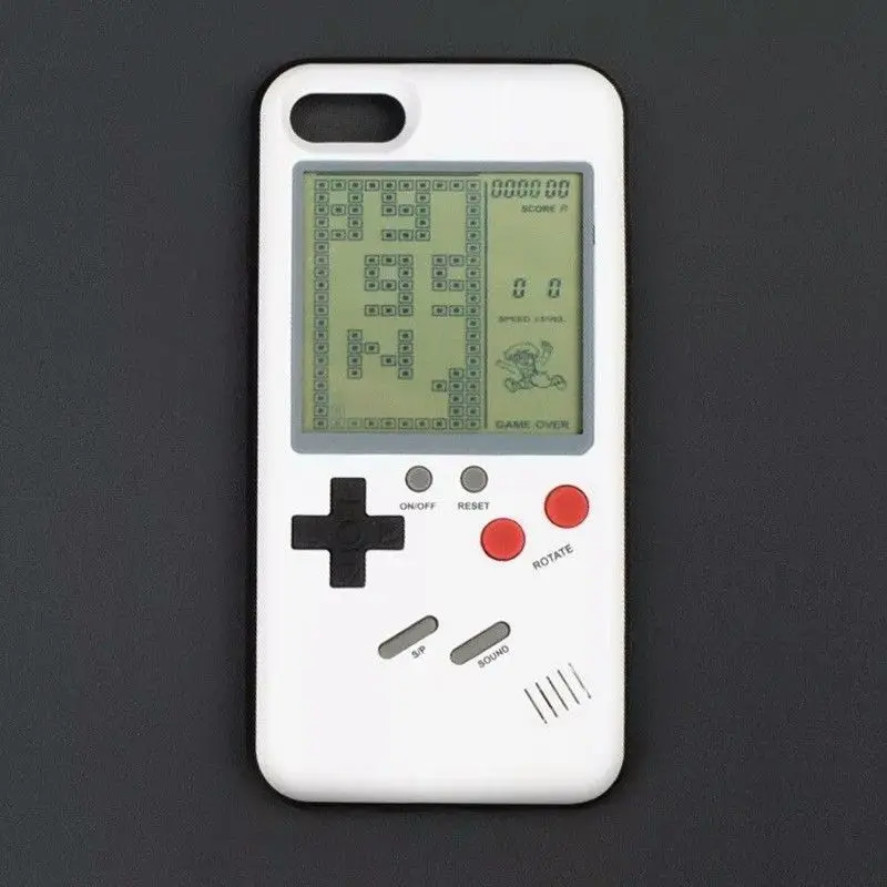 New Tetris game console  classic  retro personality For Iphone7 8plus 6s ABS  classic game decompression cell phone case 