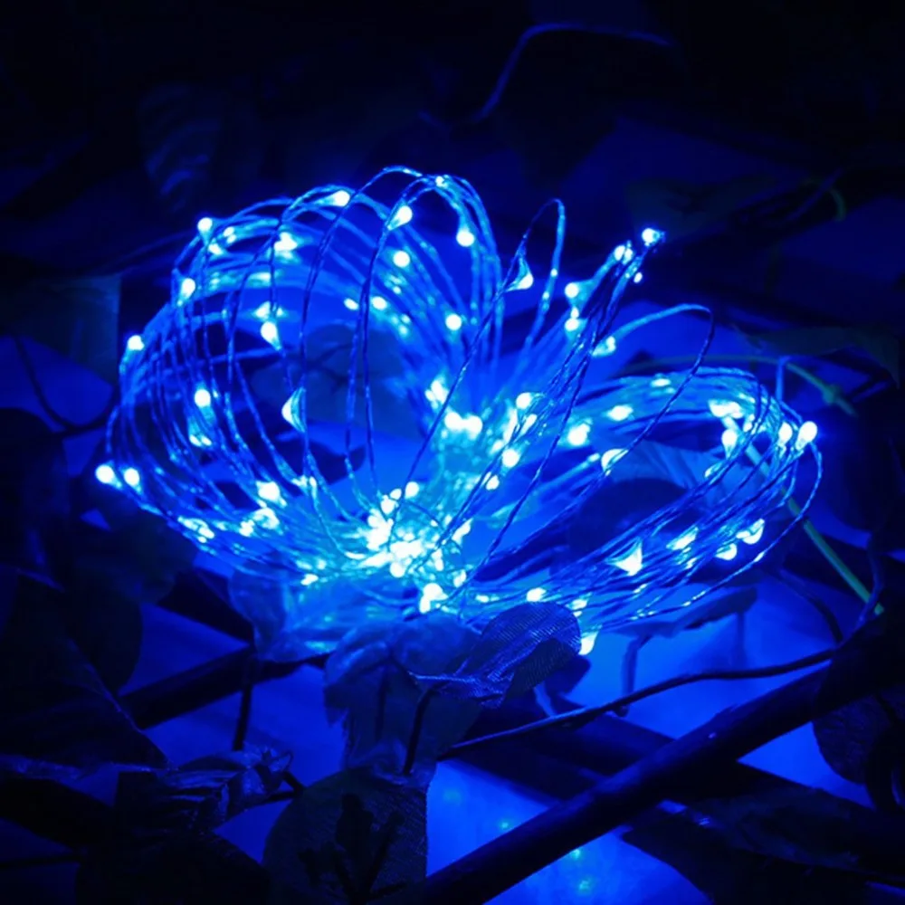 3 м Медный Серебряный провод 30 светодиодный гирлянды водонепроницаемый праздничное освещение для сказочной рождественской елки Свадебная вечеринка украшения