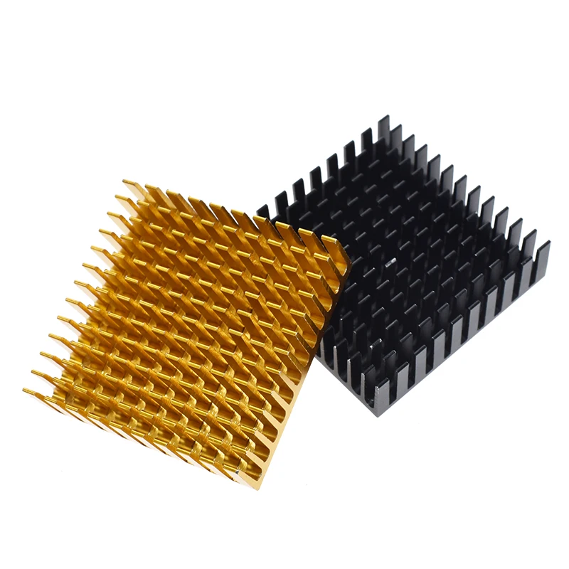 Золотой Черный алюминиевый радиатор IC теплоотвод 40x40 мм x 11 мм/28x28x6/25 мм