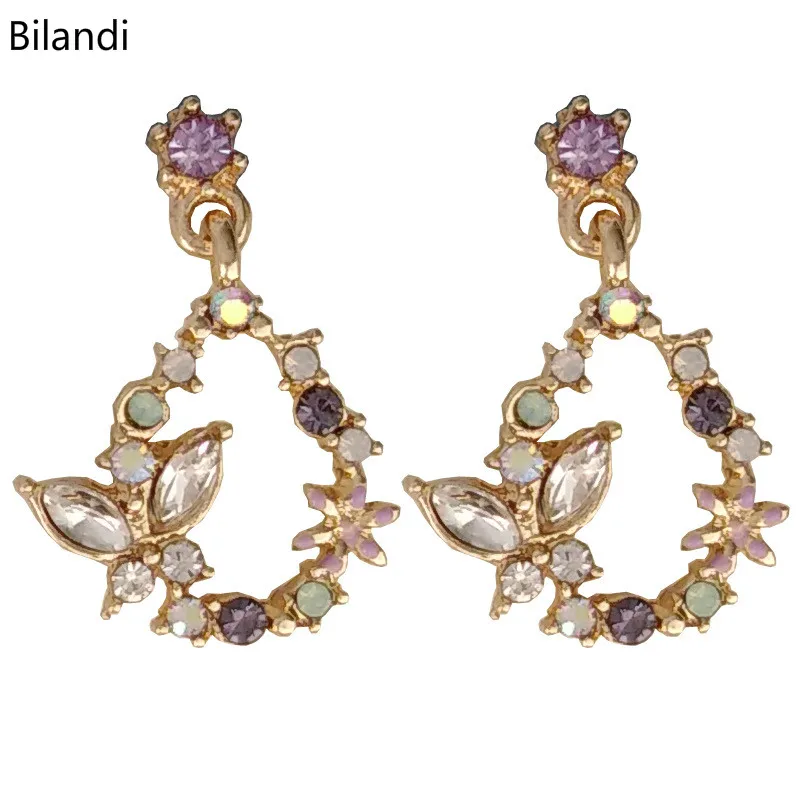 

Fashion Jewelry Colorful Glass Beads Acrylic Teardrop Earrings For Woman
