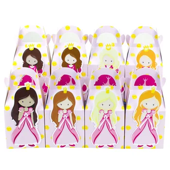

Pretty Pink Princess Favor Box Candy Box Gift Box Cupcake Box Boy Kids Birthday Party Supplies Decoration Event Party Supplies