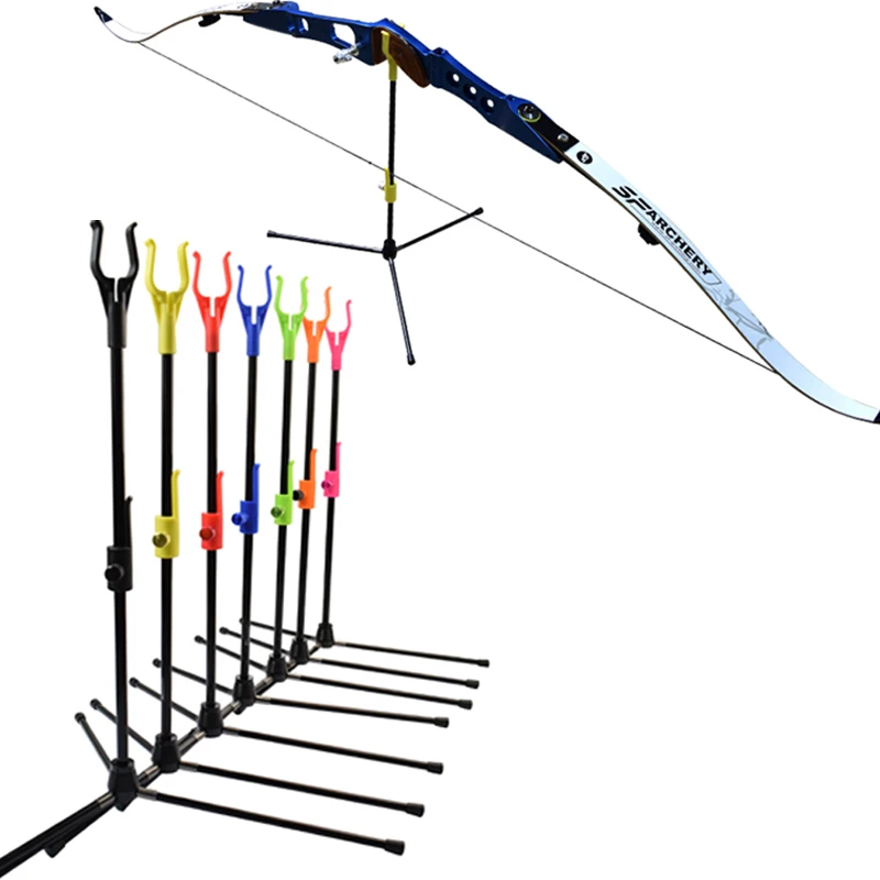 1X Elong Bow Stand Holder Recurve Bow 7 Colors Bow Holder Archery