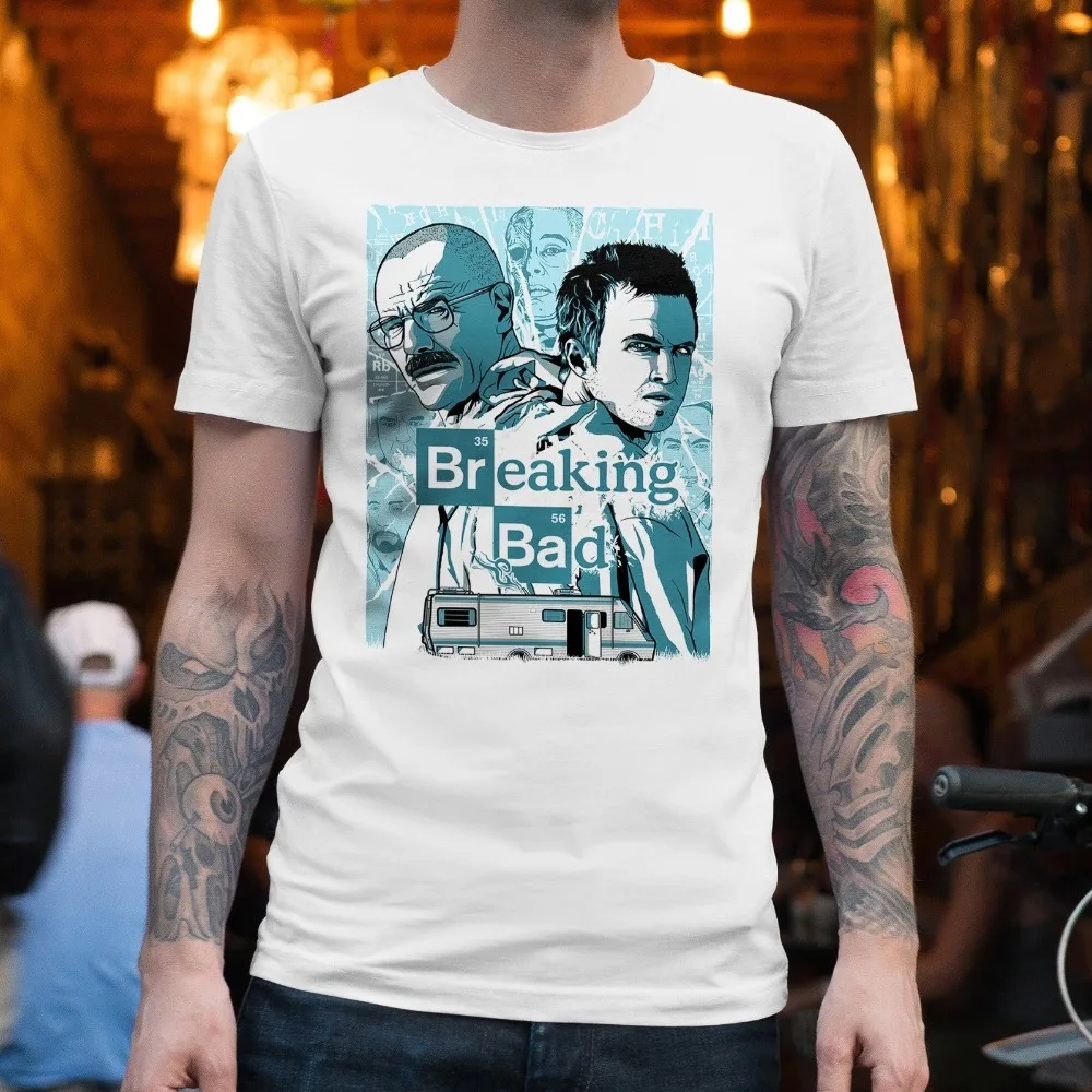 

Men 2019 Summer Round Neck Men'S T Shirt T Shirt Hipster Cool O Neck Tops Breaking Bad Unisex T-Shirt Logo T Shirts