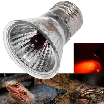 

25/50/75/100W UVA+UVB Reptile Lamp Bulb Turtle Basking UV Light Bulbs E27 Heating Lamp Amphibians Lizards Temperature Controller