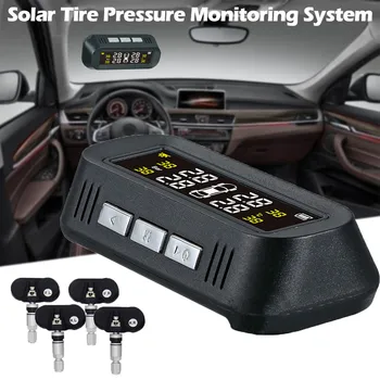

Solar Wireless TPMS Car Tire Tyre Pressure Monitoring System /4 Internal Sensor New Arival Hot Sale Car Electronics Dropshipping