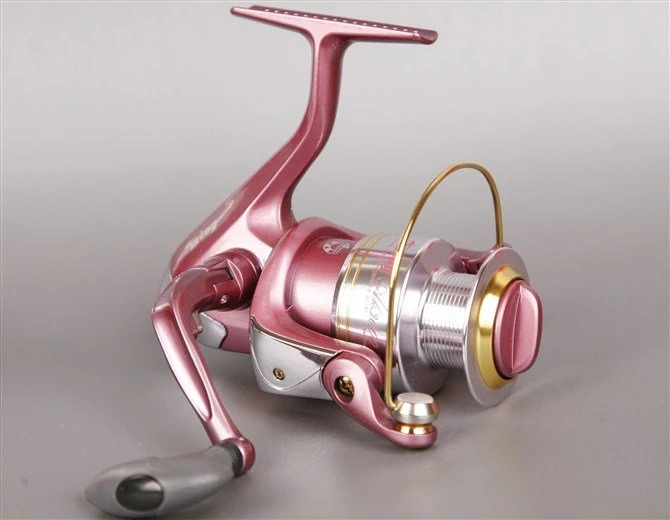 pink spinning reel