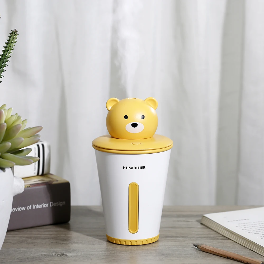 300ML Large Capacity Night Light Household Bear Humidifier Ultrasonic