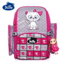 Delune 2019 Cat Pattern School Bags For Girls Boys Cartoon Backpacks Children Orthopedic Backpacks Can Folding Mochila Infantil Delune 2019 Cat Pattern School Bags For Girls Boys Cartoon Backpacks Children Orthopedic Backpacks Can Folding Mochila Infantil