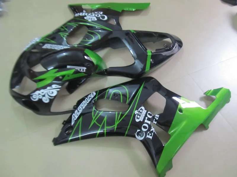 Верхний комплект обтекателей для GSXR600 750 01 02 03 GSXR 600 GSXR750 K1 2003 2001 2002 зеленый матовый
