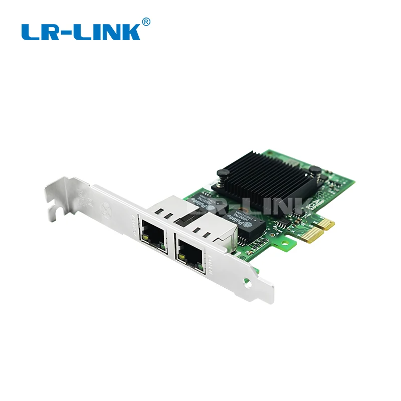 LR-LINK 9222HT Intel I350-T2 Совместимость Gigabit Ethernet двойной RJ45 Порты и разъёмы Сетевой адаптер PCI-Ex1 сетевая карта 10/100/1000 Мбит/с для ПК