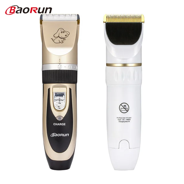 Kopen BaoRun Professionele Oplaadbare Pet Hond Kat Hair Trimmer Elektrische Clipper Cutter Dier Kapsel Machine Grooming Tool EU PLUG