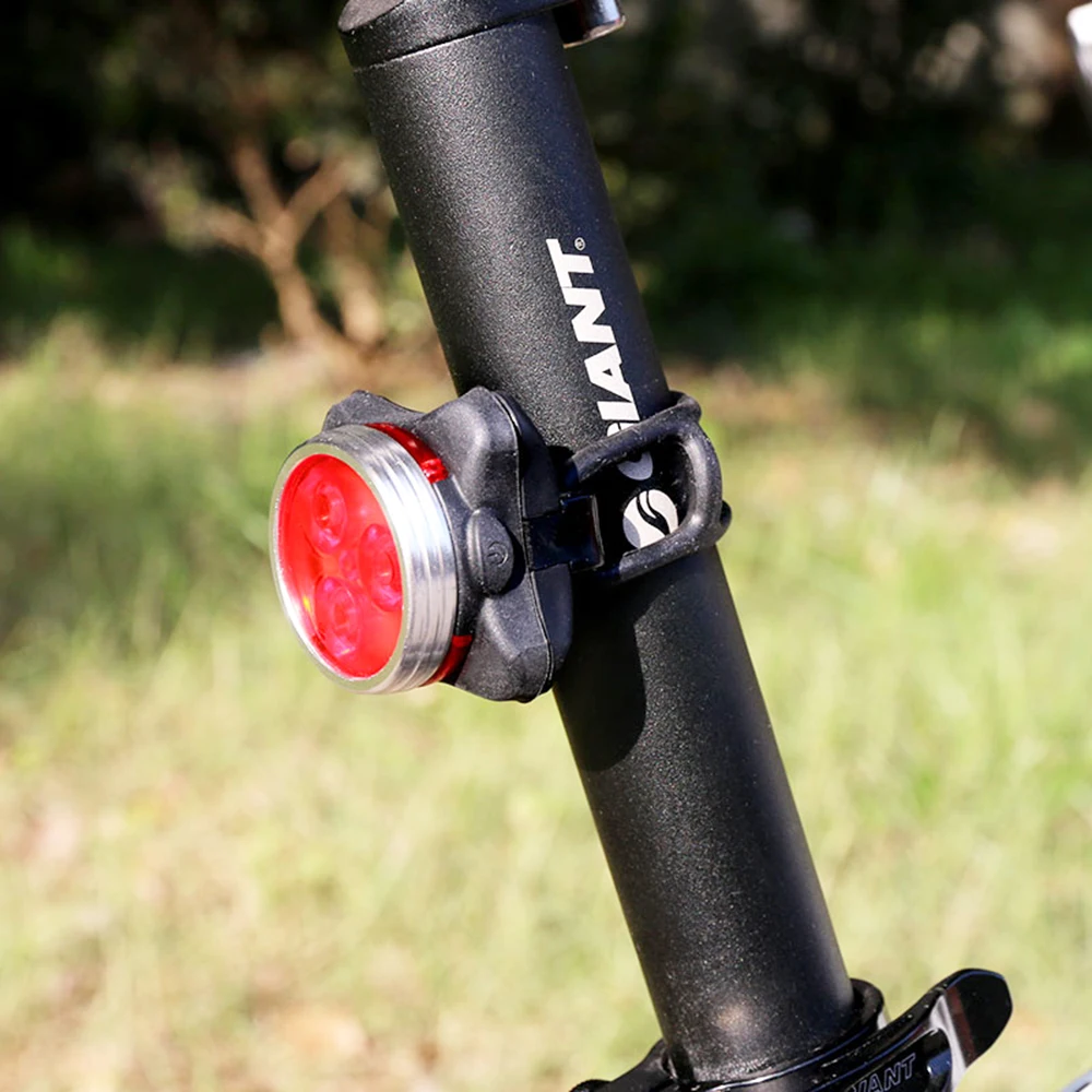 10 шт./лот белый/красный Перезаряжаемые USB велосипед задний фонарь MTB езда на велосипеде 3 светодиодный заднего сиденья лампы велосипед