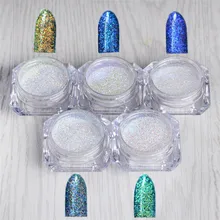 1g 1 Box Shinning Nail Glitter Powder Dust Nail Art Chrome Pigment Glitters for Nail Art Decoration – 5 Colors Available