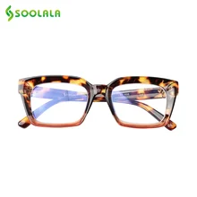 SOOLALA анти синий светофильтр блокирующий очки для женщин и мужчин квадратная оправа для очков анти синий луч игровой компьютер защита очки