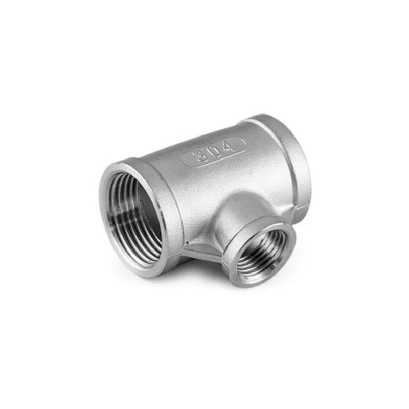 

1/8" 1/4" 3/8" 1/2" 3/4" 1" 1-1/4" 1-1/2" BSP Female Thread Tee Three Way 304 Stainless Steel Pipe Fitting Reducer Connector