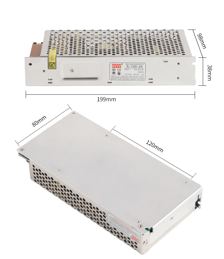 NVVVCE и CCC S-120-24 Импульсный источник питания Выход dc 24V5A трансформатор постоянного тока