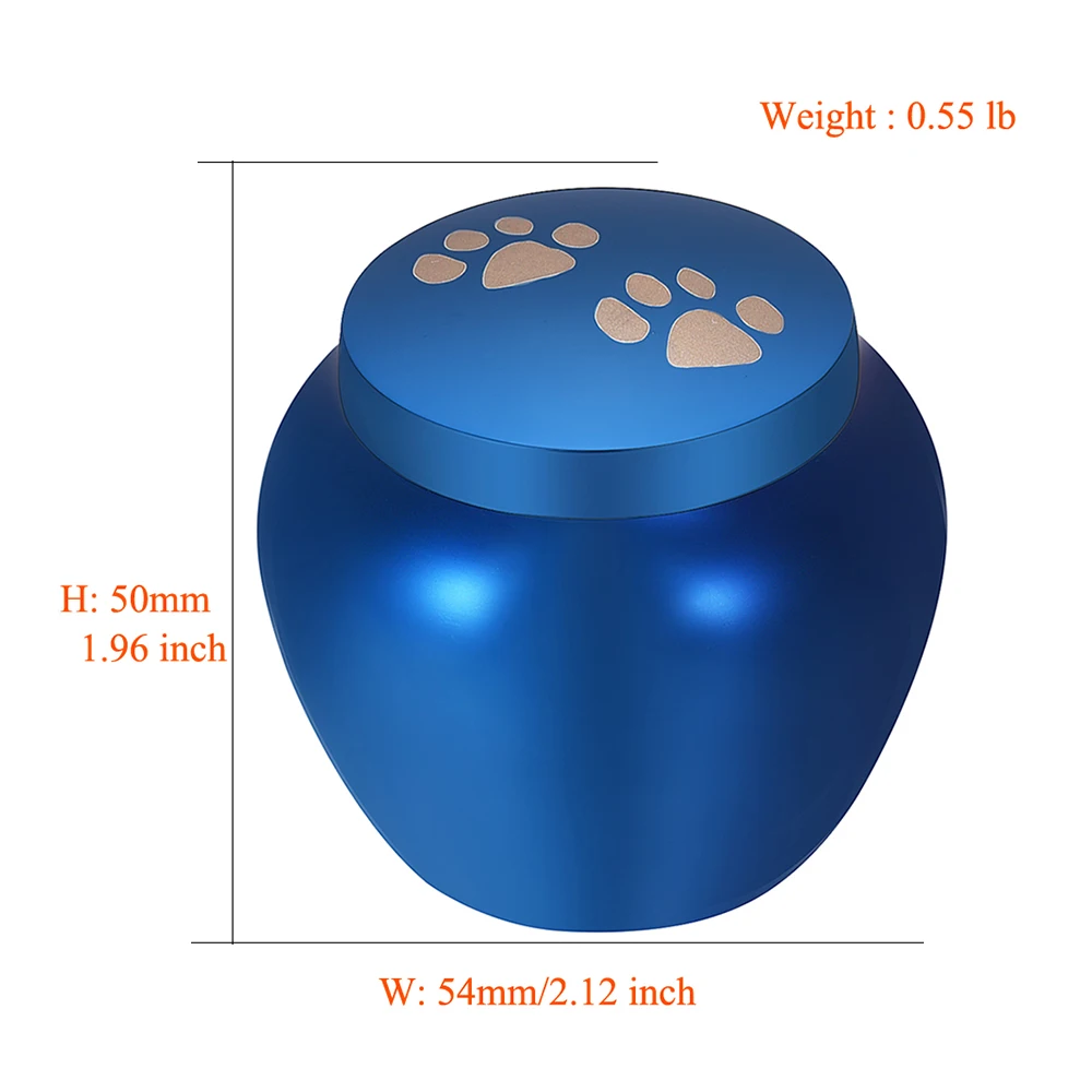 Кремационные урны для прах питомца-держатель пепла собака/отпечаток кошачьей лапы памятный сувенир бутылка для пепел животных из нержавеющей стали похорон