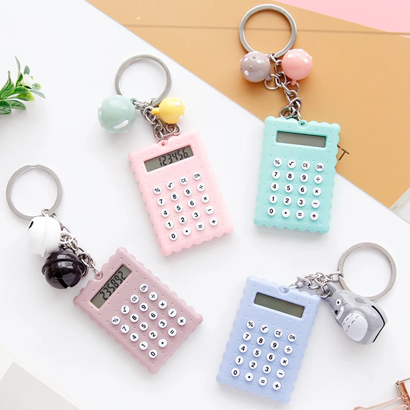 1 PCS الكرتون البسيطة سليم جميل حاسبة الإبداعية المحمولة القرطاسية سهلة حاسبة هدية للأطفال اللوازم المكتبية