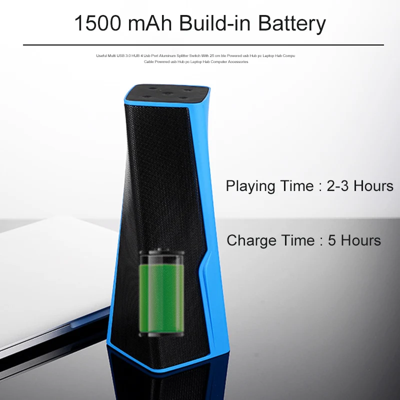 Bluetooth портативный динамик сабвуфер беспроводной бас FM радио открытый компьютер