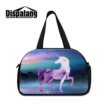 

Dispalang Cartoon Womens Travel Bags Unicorn Ladies Weekend Carry On Luggage Bags Horse Travel Duffle Bag Large Capacity Handbag