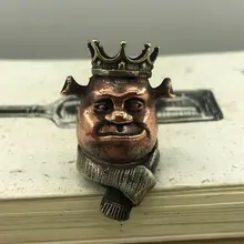 EDC инструменты Мельхиор медь латунь король Шрек бусы на шнурок Паракорд Нож-кулон инструмент EDC нож бусины#97