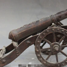 Старый Китайский Бронзовый Династии Тан Артиллерийская Пушка Артиллерийские установки Оборудования Оружие