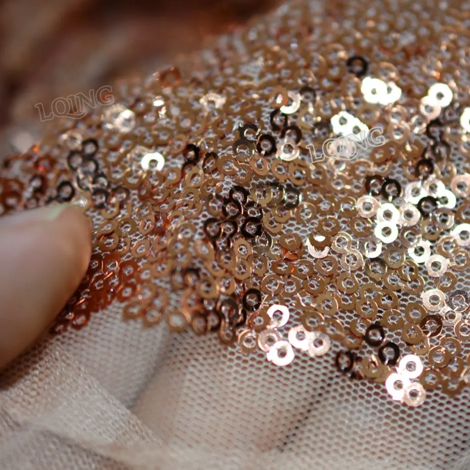 rose gold sequin fabric-10