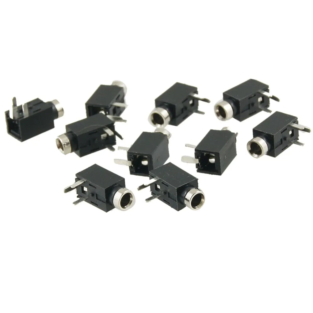 10 Pcs PCB Mounting 3 Pole Terminals Female 2.5mm Audio Jack Socket 11 x 5 x 5mm for Audio-Video Equipment 10 Pcs PCB Mounting 3 Pole Terminals Female 2.5mm Audio Jack Socket 11 x 5 x 5mm for Audio-Video Equipment