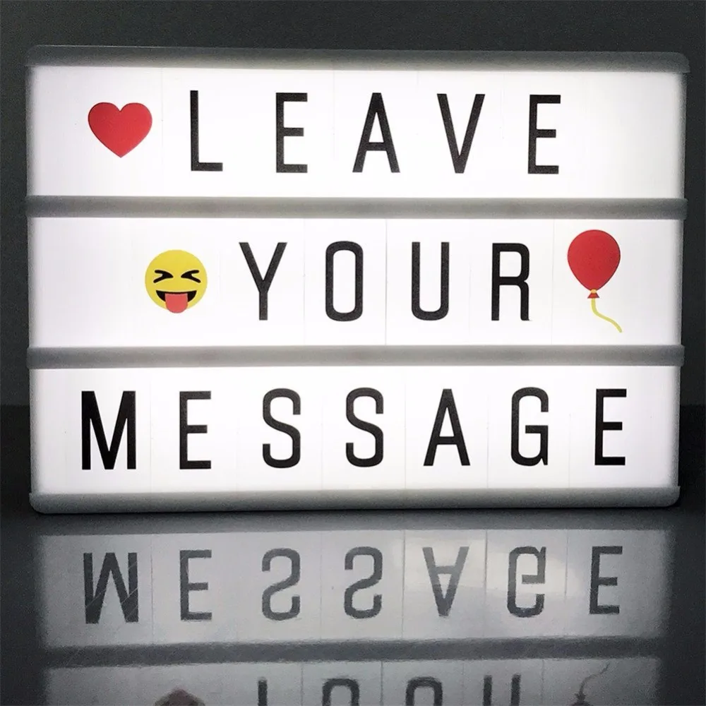 

Holiday lighting Mini Light Box Cinematic LED Lightbox DIY Cinema Letters symbols Emoji LightBox for Home Wedding Room Party