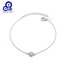 Lucky Eye Blue Evil Eye Браслет медный микро CZ Хрустальная цепочка браслет для женщин для вечерние Ювелирные изделия Подарки LE19