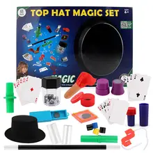 Fun стартер фокусы набор магов шляпы магия комплект 150 фокусы для детей Детские игрушки для детей игра иллюзии вечерние показать игрушка, прекрасный подарок