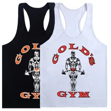 2018 Hot Sale Black White Tank Top Men Sleeveless Shirt Bodybuilding Fitness Men’s Cotton Singlets Muscle Clothes Workout Vest