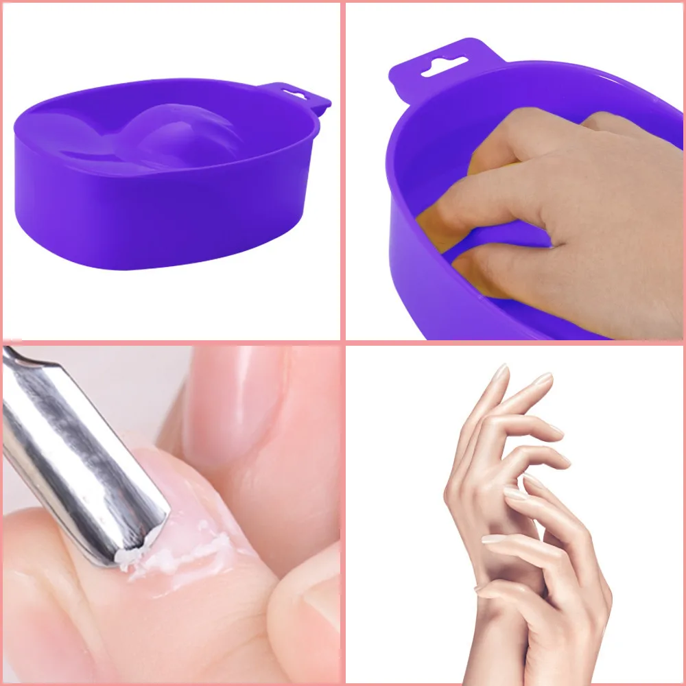 Чашка для маникюра Замачивание пальцев акриловая типса наращивание ногтей средство для лечения для DIY салонов ногтей спа ванна лечебный Маникюр Инструменты