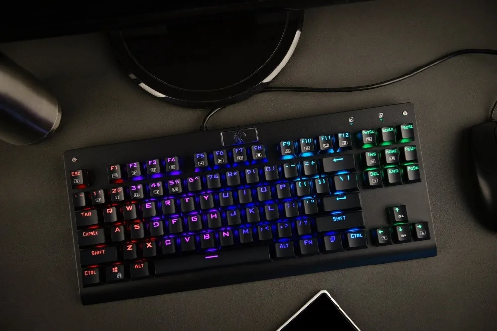 Механическая игровая клавиатура Z77 Eagle TKL 87 клавиш RGB с подсветкой Outemu Blue Switch Anti-Ghosting компьютерная клавиатура для геймера Typist