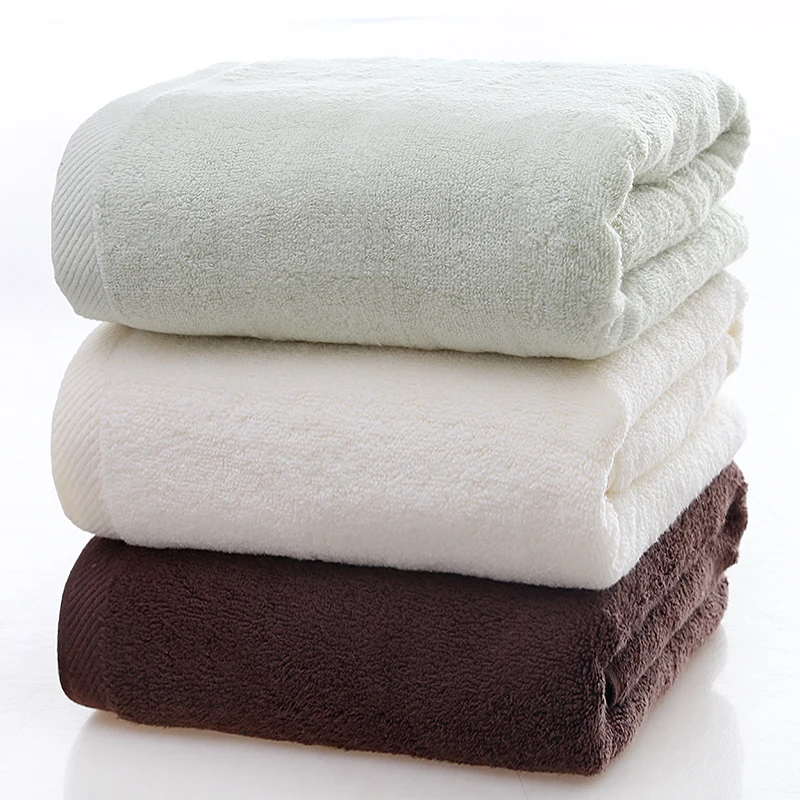 100 Cotton bath towel for Adults solid color Quick Dry Beach Towel