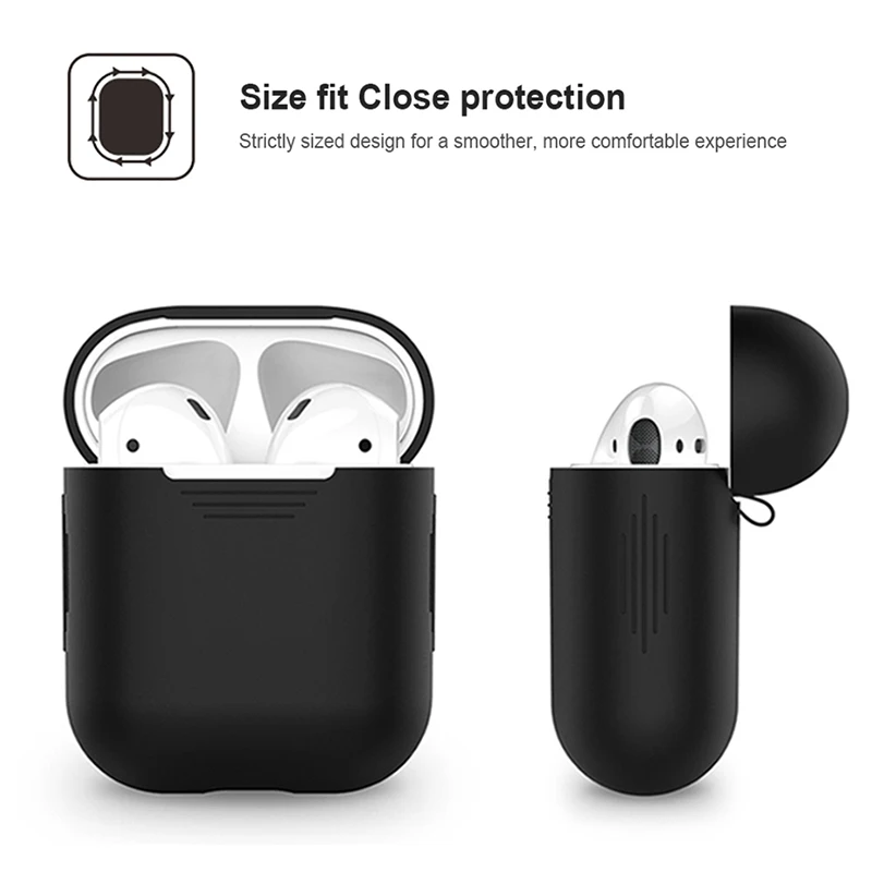 Для Apple AirPods наушники случае аксессуары AirPod чехол Роскошный чехол для Airpods Apple мягкий силиконовый защитный Air стручки случаях